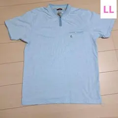 Hush Puppies　メンズ　水色　ポロシャツ LL　シャツ　半袖のサムネイル