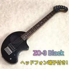【美品】ZO-3 ブラック アンプ内蔵ミニギター ヘッドフォン端子付き！
