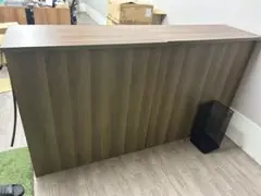 直接取引オフィス　カウンターx2 ブラウンキャビネット 幅約45cm