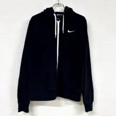 489 Nike ブラック ジップアップパーカー L