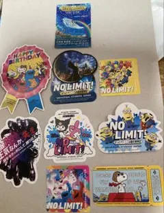 USJ ユニバーサル　ハリウッド・ドリーム・ザ・ライド　シール　他合計9枚