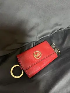 MK 赤 レザー キーケース