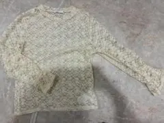 【今季流行】earth music & ecology レーストップスアイボリー