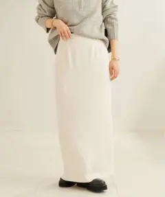 plage cupra double faceスカートホワイト　38