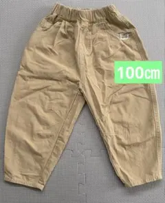 バレルレッグ　チノパンツ　ベージュ　100㎝