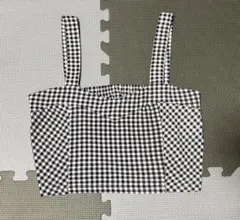 ブラック ギンガムチェック キャミソール レディース