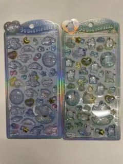 正規品 【2点セット】シナモロール　ポチャッコ　うるちゅるポップシール