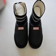 HUNTER ブラック スリッポンブーツ　新品未使用品　23㌢のサムネイル