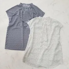 美品＊テチチ　ボウタイブラウス2枚セット＊まとめ売り　オフィスカジュアルのサムネイル
