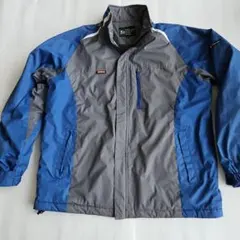 K+WORKS フルジップグレー&青 アウター (Lサイズ)