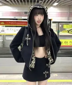 レオパード パーカー