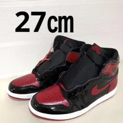 ナイキAIR JORDANエアジョーダン1 新品Patent Bred27㎝