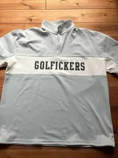 Golfickers ハーフジップ 半袖シャツ グレー L Golfickers ハーフジップ 半袖シャツ グレー L | Mercari