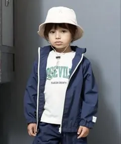 b.ROOM マウンテンパーカー ネイビー 100