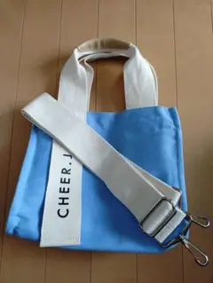 キャンバストートバッグ・青　CHEER.J