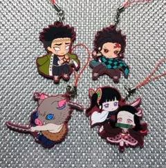 鬼滅の刃 ラバーストラップ　４点セット