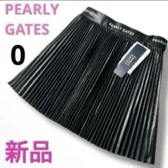 【新品】パーリーゲイツ　ロイヤルレザー　プリーツスカート 日本製　0