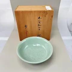 【侍】時代 『宮永東山』造 織部光琳波文 中猪口 十客揃 向付 小鉢 共箱 #696 永安天文宮