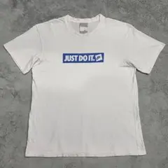 NIKE　ナイキ　Tシャツ　XL　ホワイト　Just Do It　ロゴ　ブルー