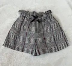 プティマイン　グレンチェックショートパンツ