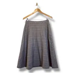 INDIVI フレアスカート 38サイズ　チェック柄 Mサイズ インディヴィ