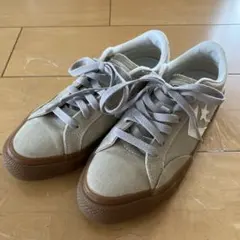 コンバース　スニーカー　ベージュ系　1〜2回着用　24.0