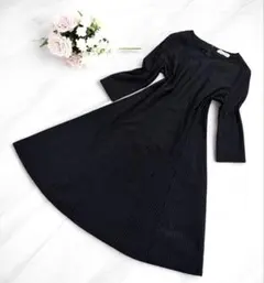 美品✨ フォーマルワンピース セレモニー ストライプ 38 Aライン 上品