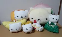 タグつき　にゃんこフルーツ　ぬいぐるみ小物入れ　にゃんにゃんにゃんこ　セット タグつき にゃんこフルーツ ぬいぐるみ小物入れ にゃんにゃんにゃんこ