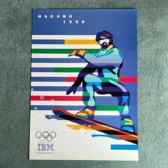 ❣️NAGANO 1998 冬季オリンピック 公式ポスター B1サイズ 貴重品