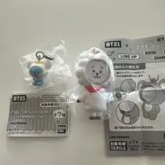 BT21 めじるしアクセサリー　コヤ　フォトフレームマスコットRJ セット
