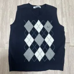 familiar アーガイル柄 ベスト 110