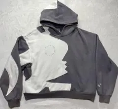 WANNA "YIN YANG" Hoodie グレー　ホワイト　Lサイズ