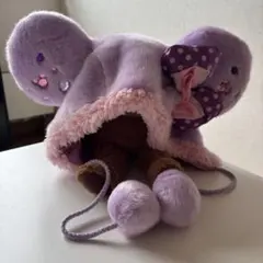 ミニー ファンキャップ 紫 ディズニー リボン