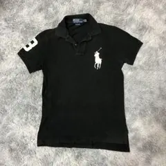 polo ralph lauren ポロシャツ ビックポニー ブラック　黒　短丈