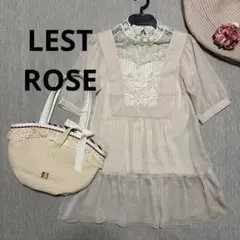 美品★レストローズ★チュニックブラウス★シースルーシャツ★LEST ROSEのサムネイル