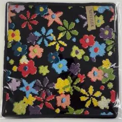 ●【ハンカチのみ】花　ブラック　フェイラー　新品・未使用　FEILER