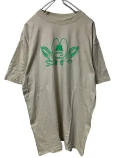 【00s】Y2K 平成レトロ 鈴蘭モチーフ プリント 半袖Tシャツ ベージュのサムネイル