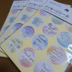 メッセージシール Thank you x Suisai ３袋セット