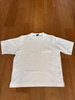 PLST Ｍサイズ2025年ストレッチコットンブレンドポケットtシャツ　白のサムネイル