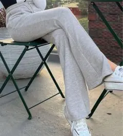 新品未使用！DAZY 無地柄 ドローストリングウエスト スウェットパンツ