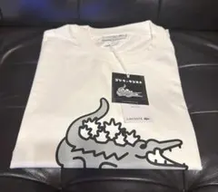 ラコステ ゴジラ コラボ 白 ホワイト FR:6 US:XL Tシャツ モスラ