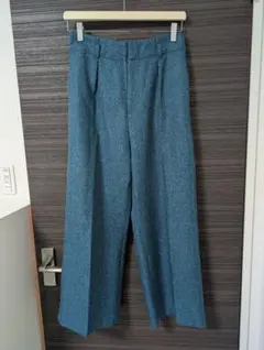 ウール ワイドパンツ