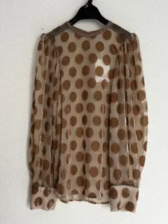 CLANE クラネBIG DOT OPAL TOPSベージュ