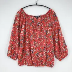 Forever21 フォーエバー21 レッド 花柄ブラウス Sサイズ