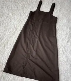 ジャンパースカート ロングワンピース