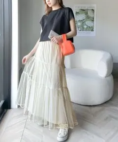 classicalelf クラシカルエルフ　チュールスカート　ロングスカート
