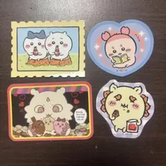 ちいかわ ダイカットステッカーセット5古本屋さん ハチワレ あのこ シーサー