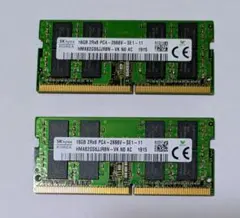 SK hynix 16GB × 2個セット PC4-2666V-SE1-11