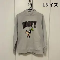 ディズニー　グーフィー　裏起毛パーカー　フード付き　レディース　Lサイズ