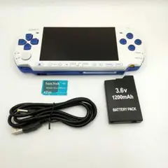 【動作品】SONY PSP-3000 新米ハンターズパック ホワイト/ブルー